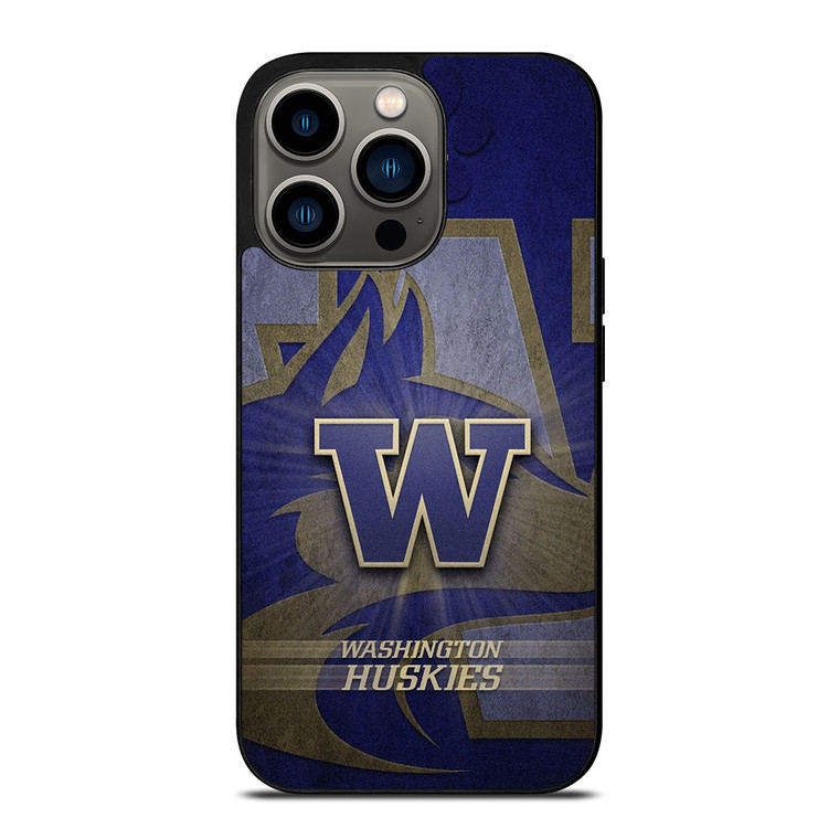 WASHINGTON HUSKIES FOOTBALL LOGO iPhone 13 Pro Case Cover