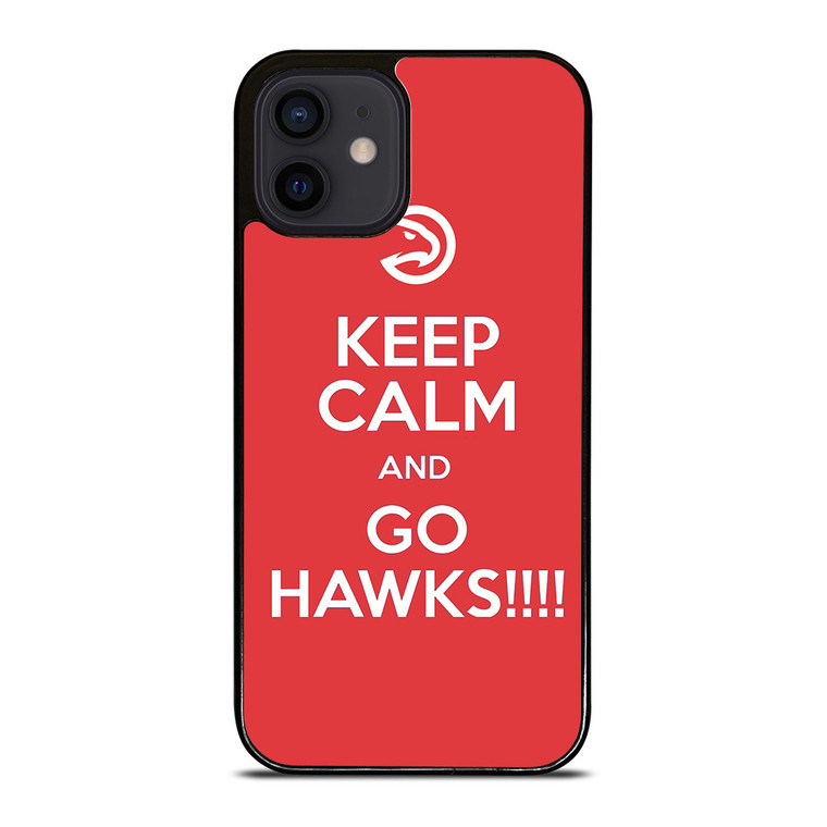 KEEP CALM AND GO ATLANTA HAWKS iPhone 12 Mini Case Cover