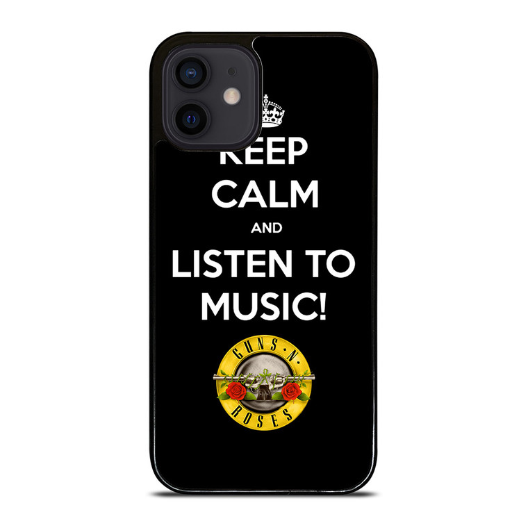 KEEP CALM AND LISTEN GUNS N ROSES iPhone 12 Mini Case Cover