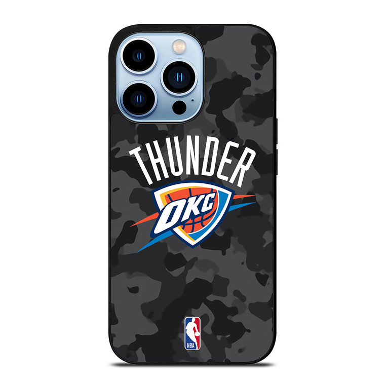 OKLAHOMA CITY THUNDER BLACK CAMO iPhone 13 Pro Max Case Cover