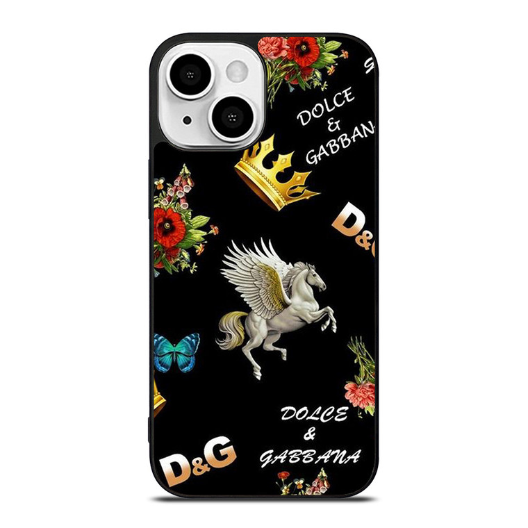 DOLCE AND GABBANA LUXURY PATTERN iPhone 13 Mini Case Cover
