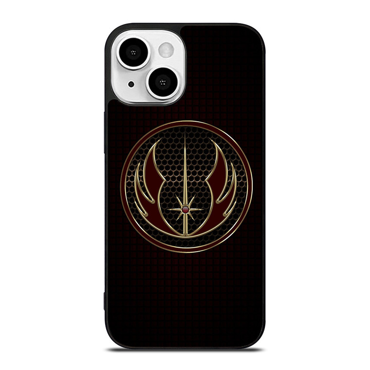 GRAY JEDI STAR WARS METAL SYMBOL iPhone 13 Mini Case Cover