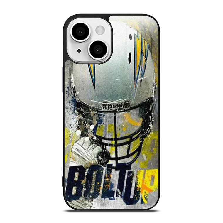 LOS ANGELES CHARGERS FOOTBALL BOLT UP iPhone 13 Mini Case Cover LOS ANGELES CHARGERS FOOTBALL BOLT UP iPhone 13 Mini Case Cover