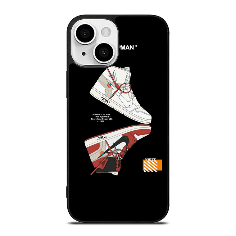 NIKE AIR JORDAN JUMPMAN OFF WHITE iPhone 13 Mini Case Cover