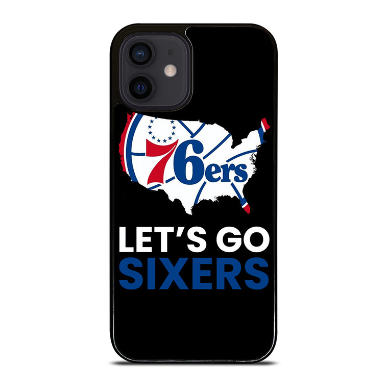 LETS GO PHILADELPHIA 76ERS NBA BASKETBALL 2 iPhone 12 Mini Case Cover