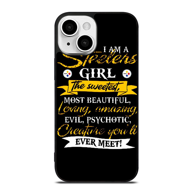 PITTSBURGH STEELERS GIRL FANS iPhone 13 Mini Case Cover
