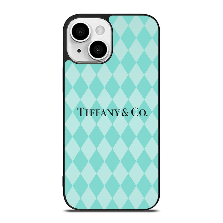 TIFFANY AND CO DIAMOND PATTERN iPhone 13 Mini Case Cover