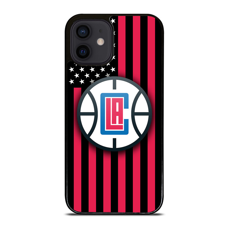 LOS ANGELES CLIPPERS NBA USA FLAG iPhone 12 Mini Case Cover