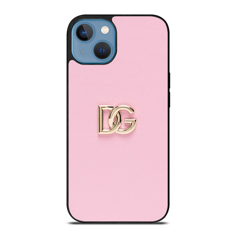 DOLCE AND GABBANA PINK LOGO iPhone 13 Case Cover