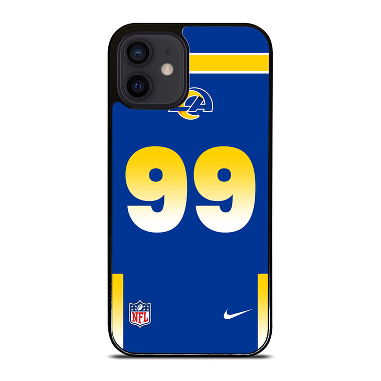 LOS ANGELES RAMS AARON DONALD 99 NFL NIKE iPhone 12 Mini Case Cover