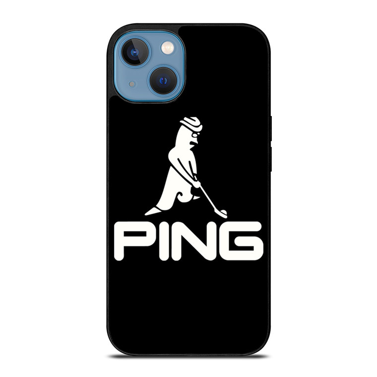 PING GOLF BLACK LOGO iPhone 13 Case Cover
