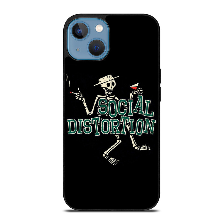 SOCIAL DISTORTION SKULL ART iPhone 13 Case Cover