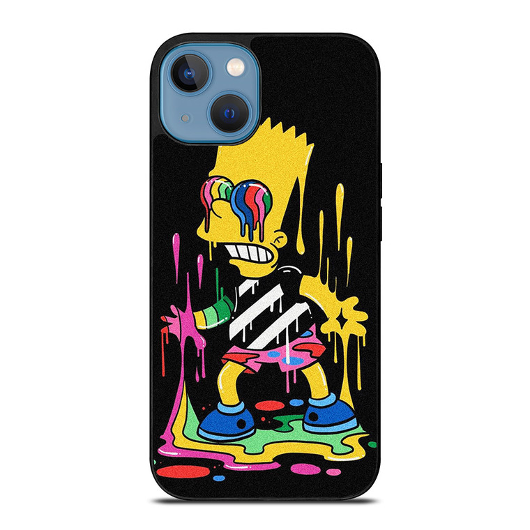 THE SIMPSONS TRIPPY ART iPhone 13 Case Cover