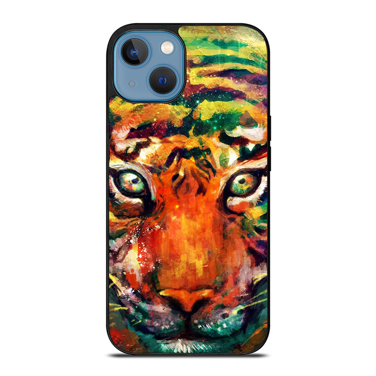 TRIPPY TIGER ART iPhone 13 Case Cover