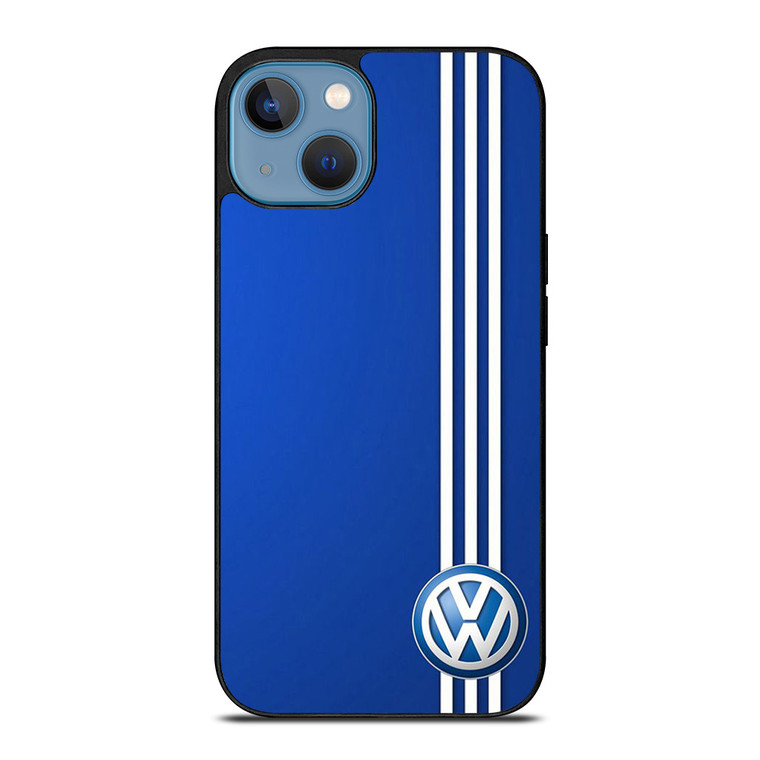 VOLKSWAGEN BLUE STRIPE LOGO iPhone 13 Case Cover