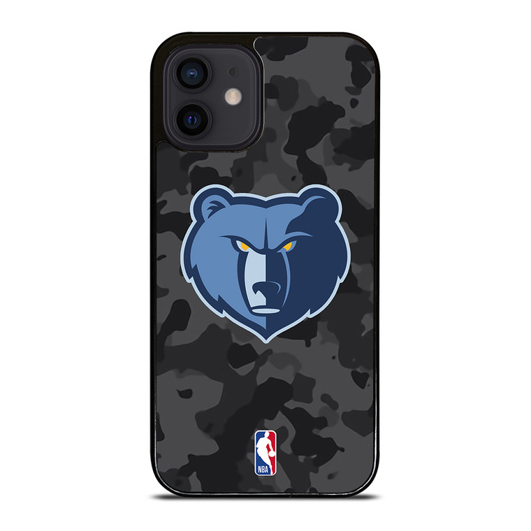 MEMPHIS GRIZZLIES BLACK CAMO iPhone 12 Mini Case Cover