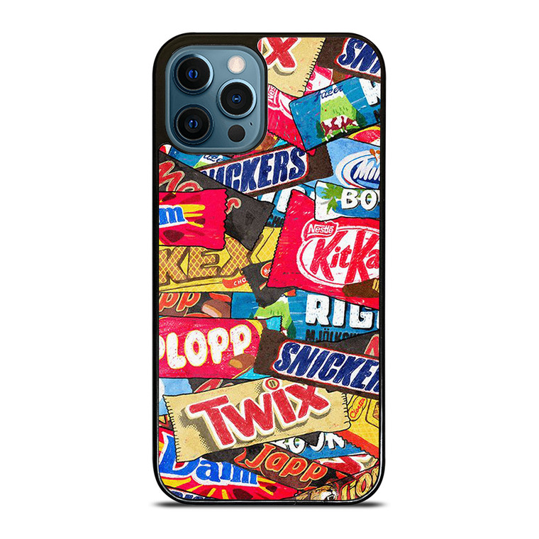 CHOCOLATE WAFER SNACK COLLAGE iPhone 12 Pro Max Case Cover