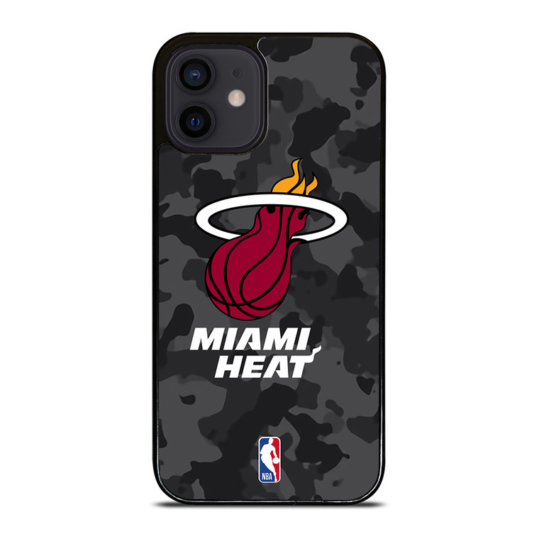 MIAMI HEAT BLACK CAMO iPhone 12 Mini Case Cover MIAMI HEAT BLACK CAMO iPhone 12 Mini Case Cover