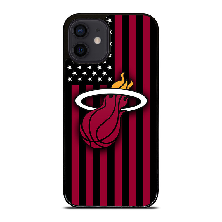 MIAMI HEATS NBA USA FLAG iPhone 12 Mini Case Cover