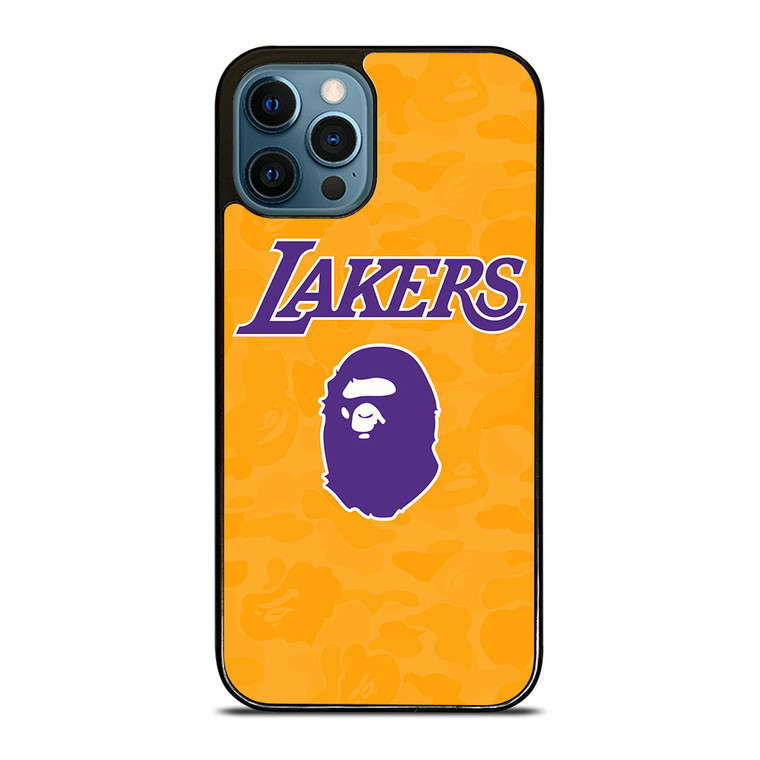 LOS ANGELES LAKERS X BAPE CAMO iPhone 12 Pro Max Case Cover