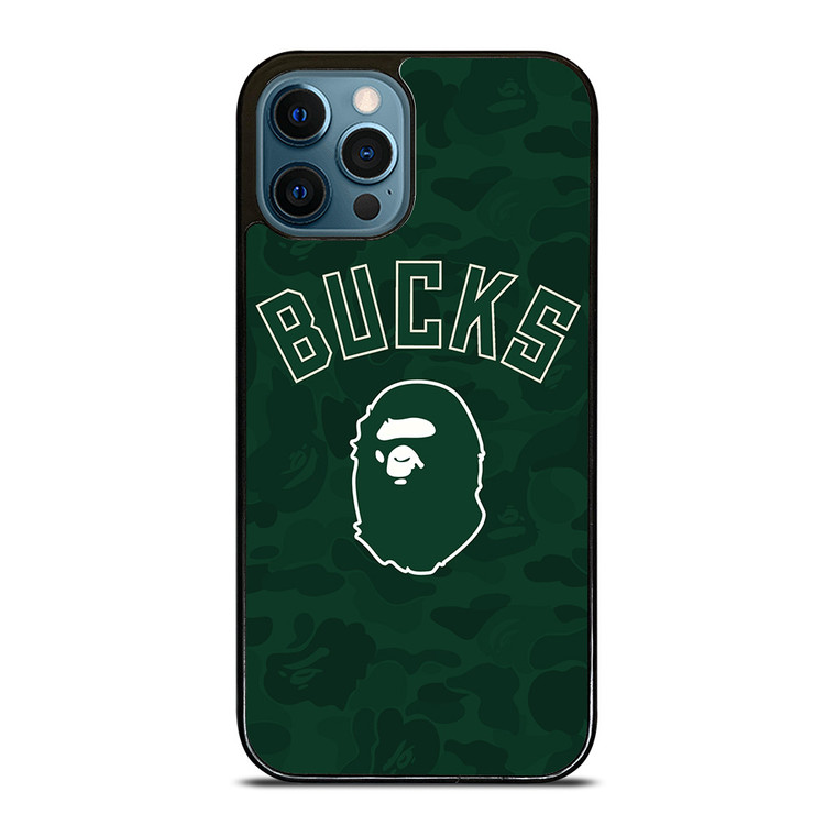 MILWAUKEE BUCKS X BAPE CAMO iPhone 12 Pro Max Case Cover MILWAUKEE BUCKS X BAPE CAMO iPhone 12 Pro Max Case Cover