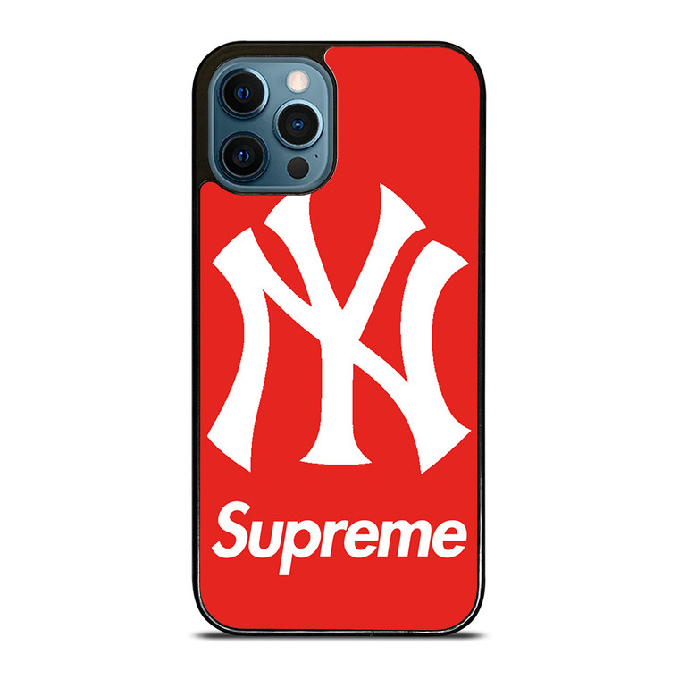 NEW YORK YANKEES X SUPREME RED iPhone 12 Pro Max Case Cover