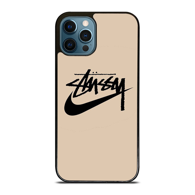 STUSSY NIKE BROWN iPhone 12 Pro Max Case Cover