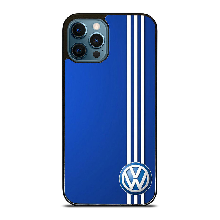 VOLKSWAGEN BLUE STRIPE LOGO iPhone 12 Pro Max Case Cover