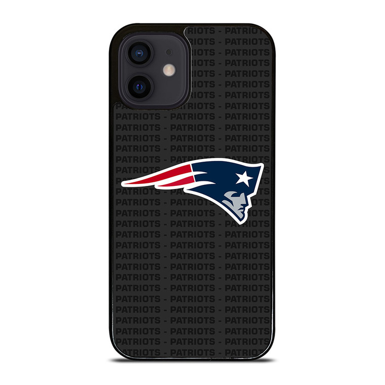 NEW ENGLAND PATRIOTS FOOTBALL TEXT iPhone 12 Mini Case Cover