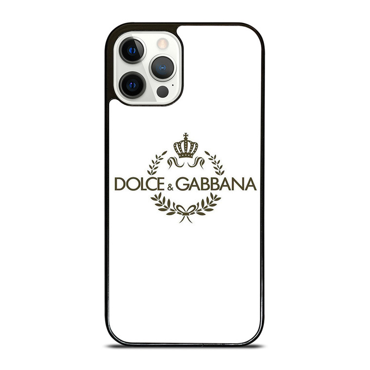 DOLCE AND GABBANA WHITE LOGO iPhone 12 Pro Case Cover