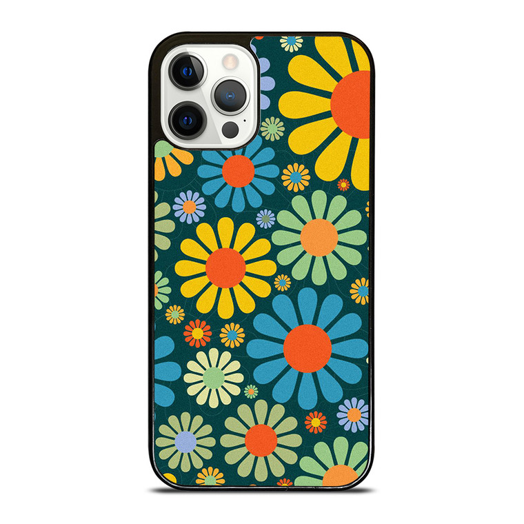 HIPPIE FLOWER PATTERN iPhone 12 Pro Case Cover