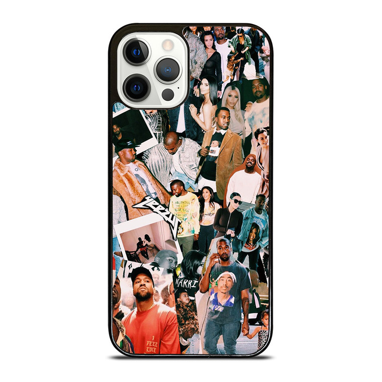 KANYE WEST RAPPER COLLAGE iPhone 12 Pro Case Cover
