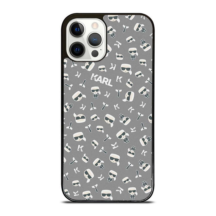 KARL LAGERFIELD PATTERN iPhone 12 Pro Case Cover