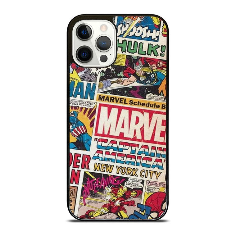 MARVEL COMICS COLLAGE iPhone 12 Pro Case Cover