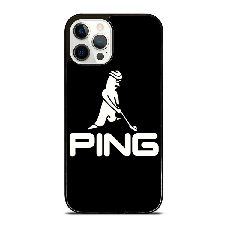 PING GOLF BLACK LOGO iPhone 12 Pro Case Cover