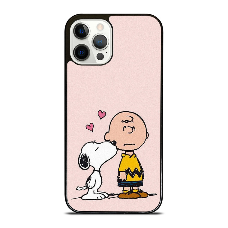 SNOOPY CHARLIE BROWN LOVE iPhone 12 Pro Case Cover