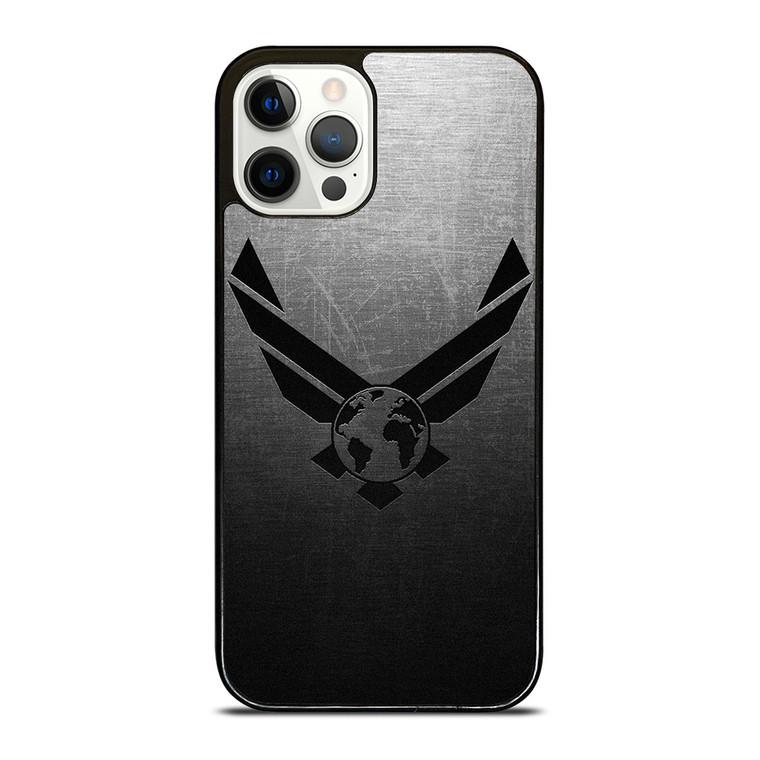 USAF UNITED STATES AIR FORCES LOGO METAL iPhone 12 Pro Case Cover