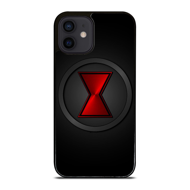 BLACK WIDOW METAL LOGO iPhone 12 Mini Case Cover