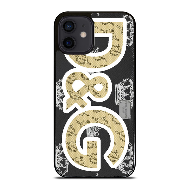 DOLCE AND GABBANA EMBOSS iPhone 12 Mini Case Cover