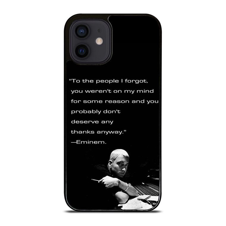 EMINEM RAPPER QUOTES 2 iPhone 12 Mini Case Cover