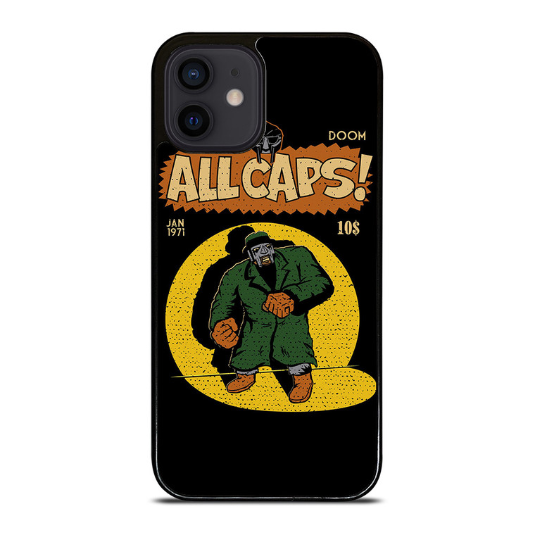 MF DOOM MADLIB ALL CAPS iPhone 12 Mini Case Cover MF DOOM MADLIB ALL CAPS iPhone 12 Mini Case Cover