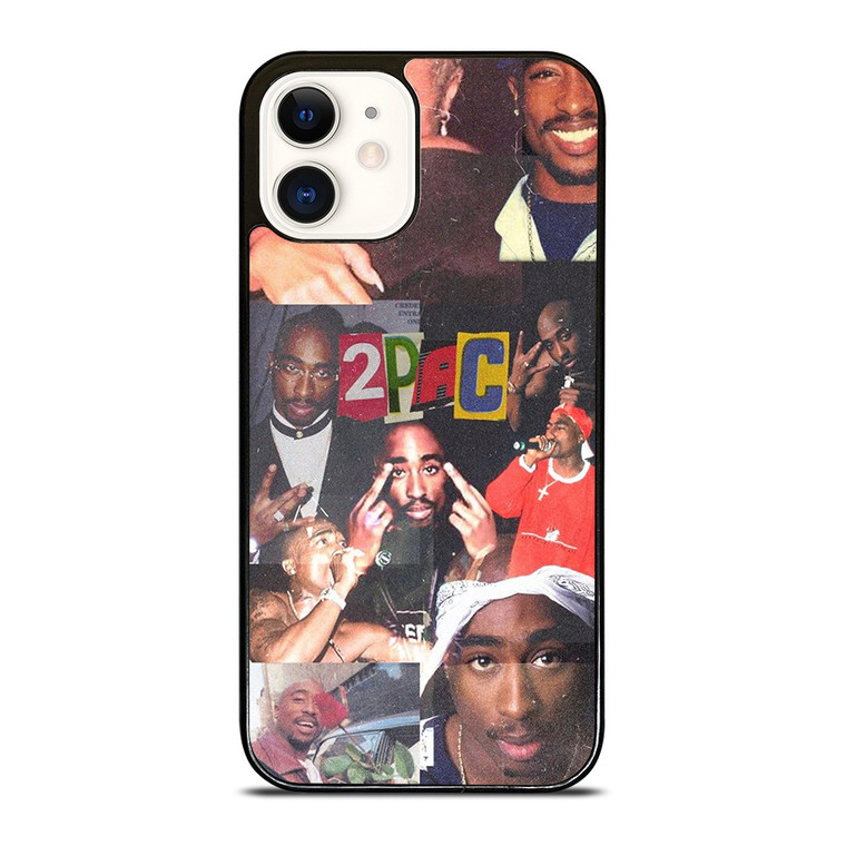 2PAC TUPAC SAKUR RAPPER COLLAGE iPhone 12 Case Cover