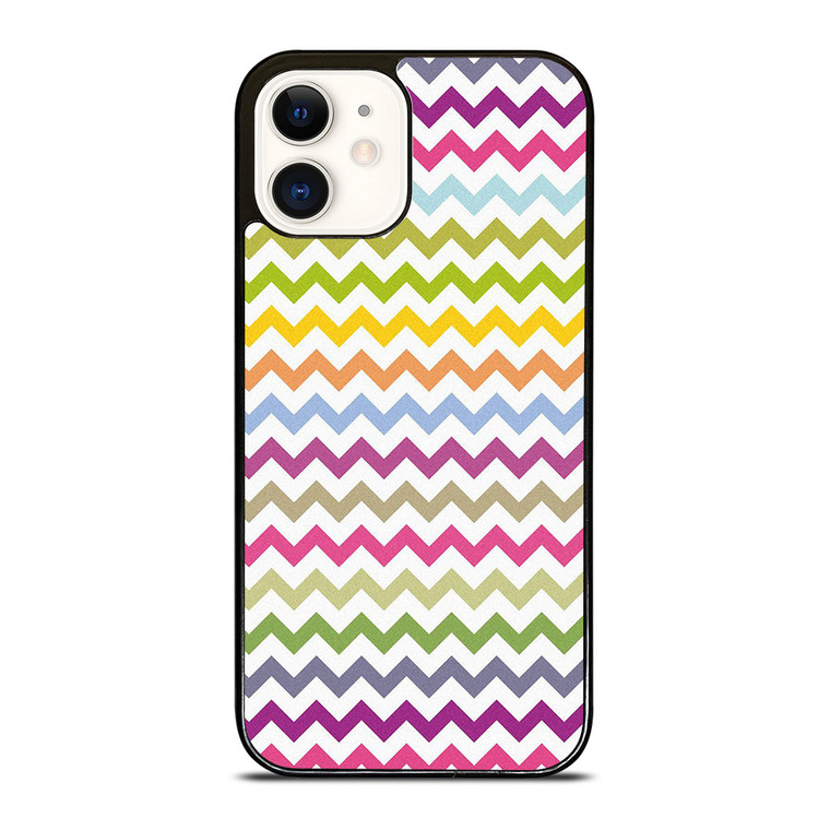CUTE CHEVRON COLORFUL iPhone 12 Case Cover
