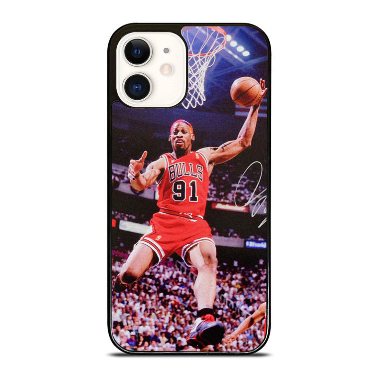 DENNIS RODMAN CHICAGO BULLS NBA iPhone 12 Case Cover