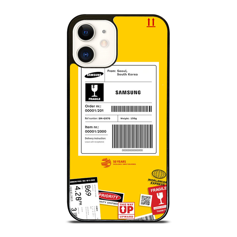 DHL SHIPPING EXPRESS LABEL SAMSUNG iPhone 12 Case Cover