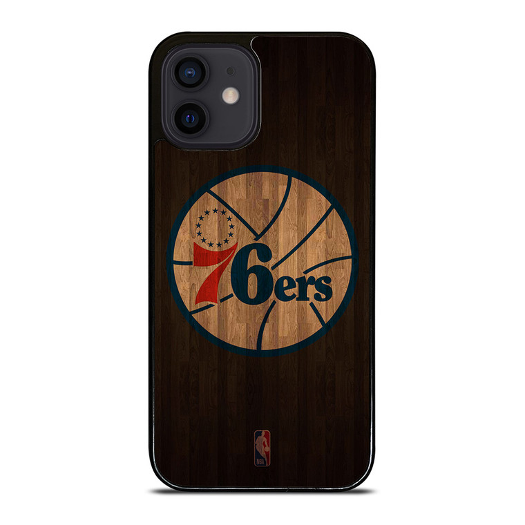 PHILADELPHIA 76ERS BASKETBALL COURT NBA iPhone 12 Mini Case Cover