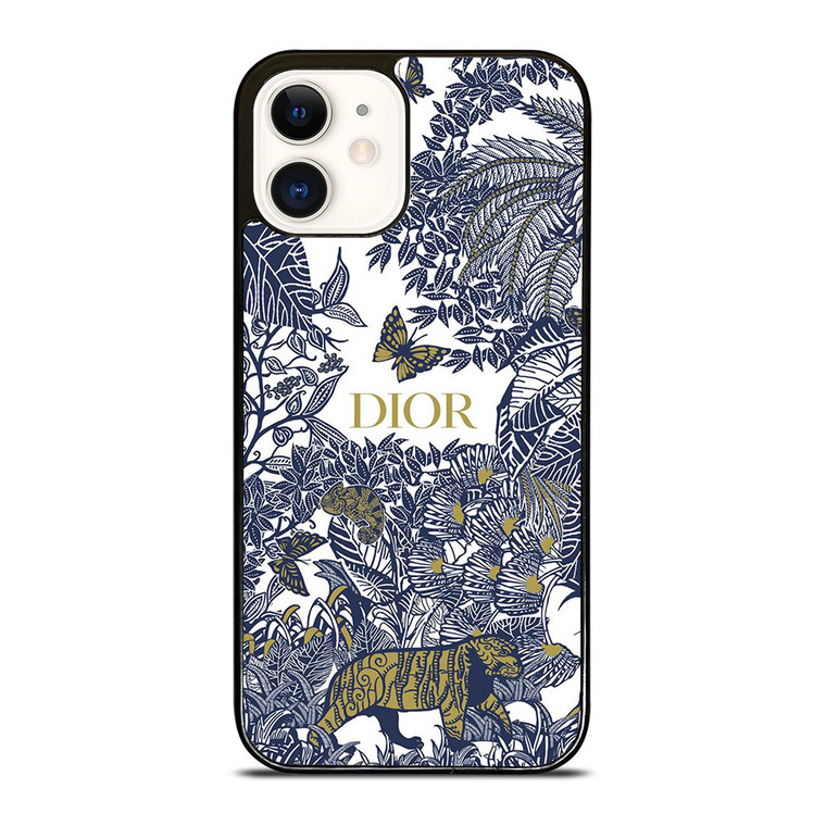 DIOR FLORAL BLUE iPhone 12 Case Cover