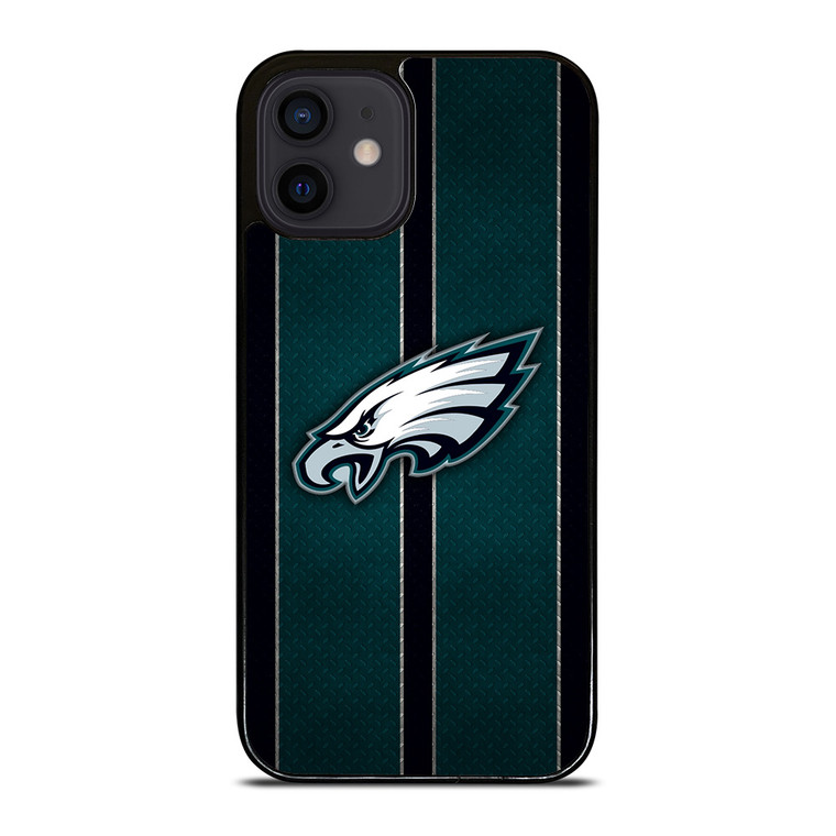 PHILADELPHIA EAGLES NFL METAL STRIPE iPhone 12 Mini Case Cover