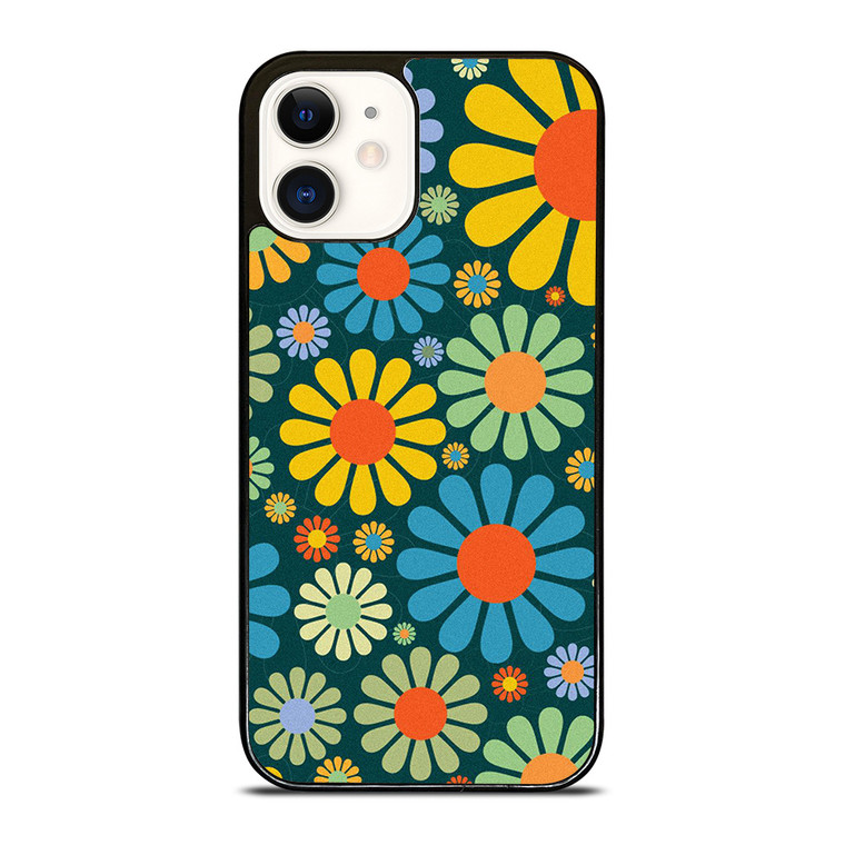 HIPPIE FLOWER PATTERN iPhone 12 Case Cover