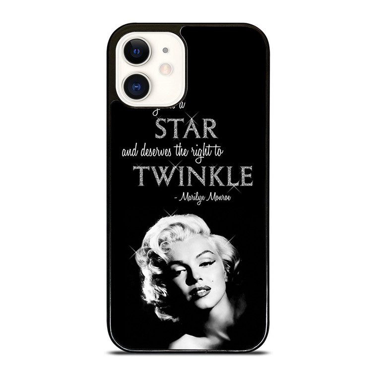 MARILYN MONROE BLACK QUOTES iPhone 12 Case Cover MARILYN MONROE BLACK QUOTES iPhone 12 Case Cover